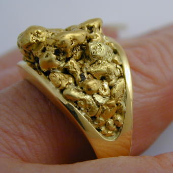MR45 Gold Nugget Ring
